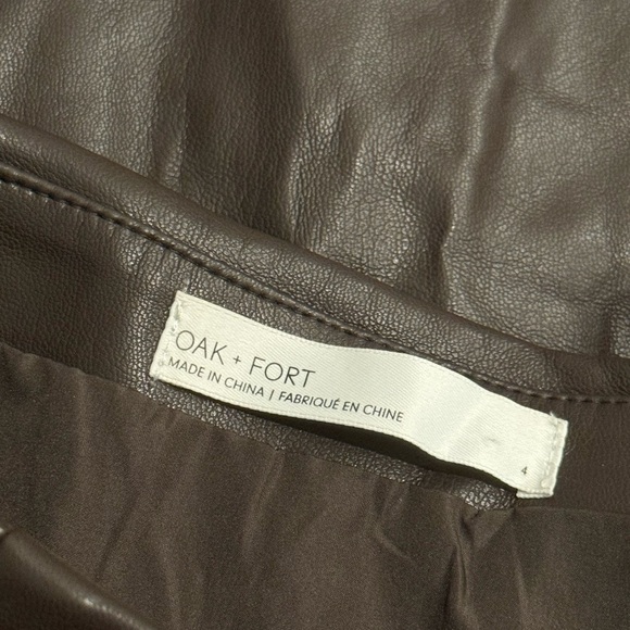 SOLD Vegan leather skirt - Picture 5 of 6